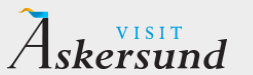 Visitaskersund Logotyp för Askersund med texten "Visit Askersund" och en stiliserad vattenblänk.